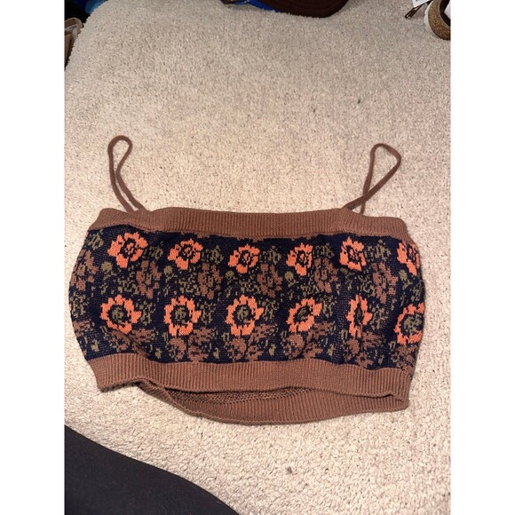 Free people floral cropped top - Picture 1 of 3